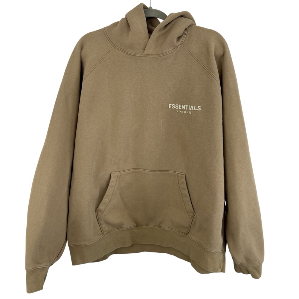 Fear of God Essentials Hoodie Tan Size XL Read DESC